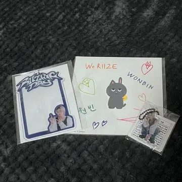 RIIZE 원빈 슬리브 아크링 키링 스티커 랜덤 토이