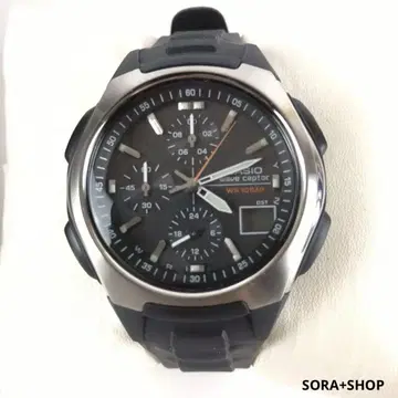 CASIO 카시오 wave ceptor WR 10 BAR 손목시계 블랙