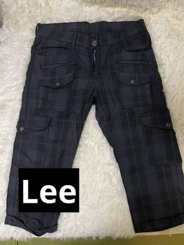 Lee 체크 무늬 무릎 기장 팬츠 L~XL
