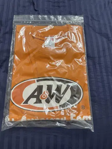 A&W 오렌지 티셔츠 M 사이즈