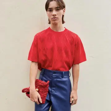 [새상품급] NKNIT mesh KNIT T-shirt 사이즈 1