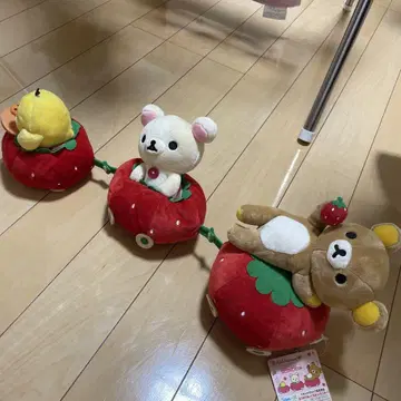 리락쿠마 이치고 탈것 봉제 인형 세트