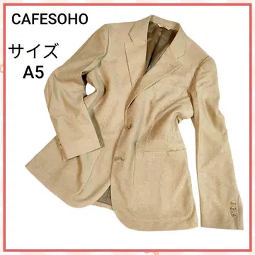 미사용급 CAFESOHO AOKI 테일러드 자켓 블레이저 베이지