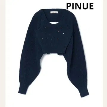 [새상품 PINUE] 비쥬 니트 탱크 & 가디건 SET (NAVY)