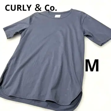 컬리 CURLY & Co. 티셔츠 M 사이즈 남성용 상의 그레이