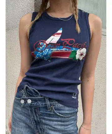 moussy 오션 퍼시픽 콜라보 탱크탑