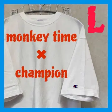 monkey time champion 티셔츠 반팔 티셔츠 화이트 티셔츠