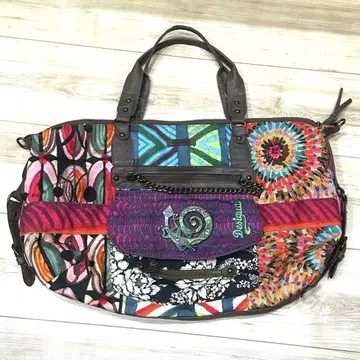 Desigual 컬러풀 미니 보스턴 백