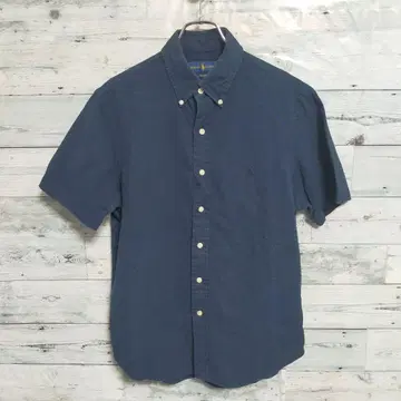 랄프 로렌 CLASSIC FIT 반팔 셔츠 네이비 컬러 M