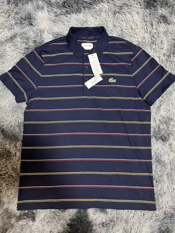 택 포함 새상품 L 사이즈 LACOSTE 라코스테 피케 셔츠 골프 네이비