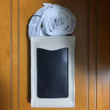 TOMORROWLAND 가죽 크로스 x 캔버스 콤비 PHONE 숄더