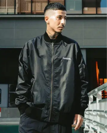 Subciety 블랙 MA-1 자켓