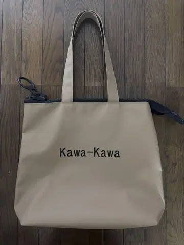 kawa-kawa 카와카와 러버초 토트백 베이지