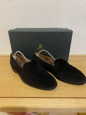 Crockett&Jones SELBY 버터플라이 로퍼 7h 블랙