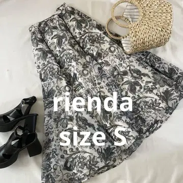 rienda 플로럴 롱 스커트