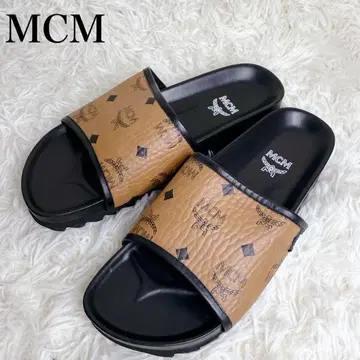 [레어] MCM visetos 슬라이더 샌들 블랙
