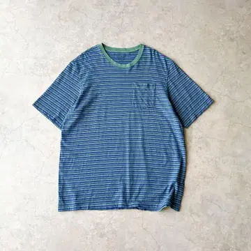 00년대 y2k L.L.Bean 스트라이프 보더 티셔츠 엘엘빈