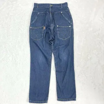 메르시보쿠 사루엘 데님 팬츠 뒤앞 블루 계열 코튼 100%