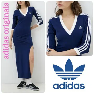 [ 택 포함 새상품 ] adidas W MAXI DRESS V 원피스