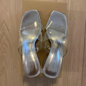 자라 클리어 샌들 클리어 힐 샌들