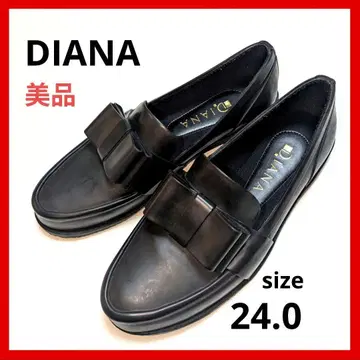DIANA 다이애나 새상품급 리본 레인 슈즈 24cm