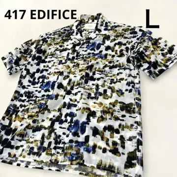 새상품급 417 EDIFICE 에디피스 최근 모델 반팔 셔츠 L