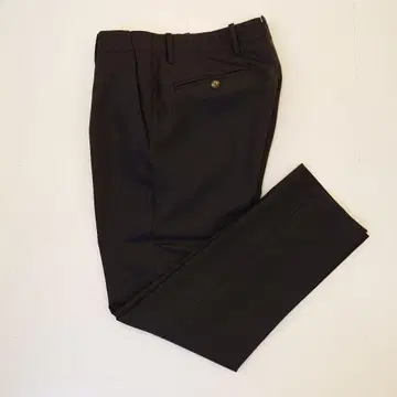 giab's ARCHIVIO 원 플리츠 슬랙스 블랙