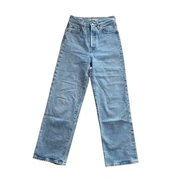 Levi's 리바이스 데님 팬츠 리브 케이지 스트레이트 라이트 블루 S