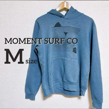 MOMENT SURF CO 미국 빈티지 의류 프린트 티셔츠 남성용