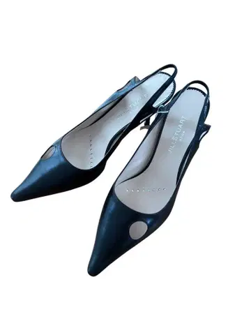새상품 JILL STUART 블랙 슬링백 힐 펌프스 23.5cm