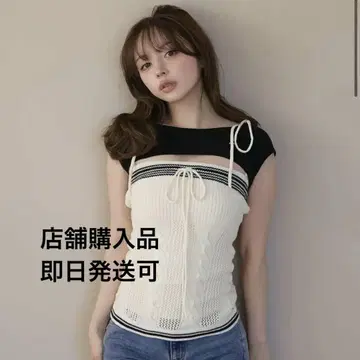 Kitty cable knit tops