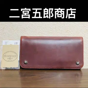 니노미야 고로 상점 호윈 크롬 엑셀 롱 지갑 아폴로 와인 레드