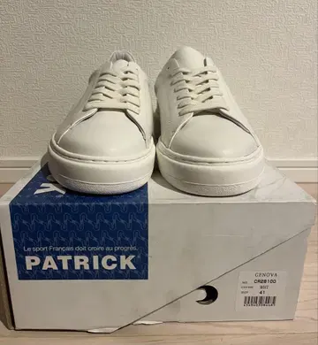 미사용 PATRICK 크루즈 라인 제노바 화이트 41