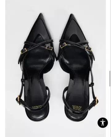 [새상품급] ZARA 버클 스트랩 하이힐 슈즈 보르도
