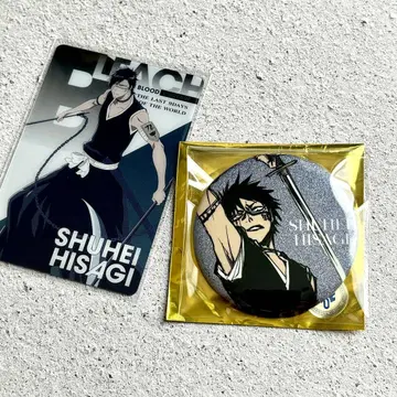 BLEACH WORLD 히사기 슈헤이 캔뱃지 메탈릭 카드 히사기