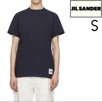 새상품 S JIL SANDER 24ss 팩 티셔츠 네이비 장미 6302