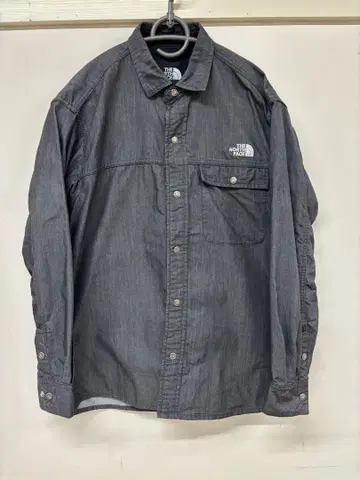 THE NORTH FACE 그레이 버튼 셔츠