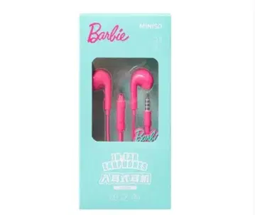 새상품 MINISO Barbie 콜라보 이어폰