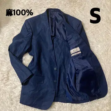 린넨 100% 네이비 테일러드 자켓 S