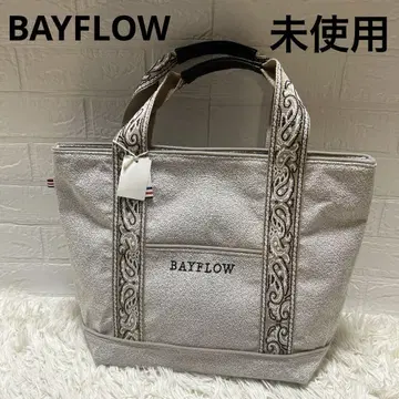 [미사용품] BAYFLOW 베이플로우 22FW 페이즐리 로고 토트 L