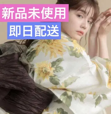 당일 배송 DITA [ 여름 색 해바라기 놀이 ] 유카타