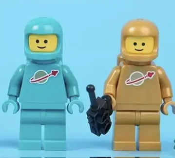 미니 피규어 2개 LEGO 21358 펄 골드 다크 터콰이즈