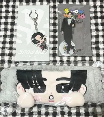 SnowMan 메구로 렌 스노치루 키링, 아크릴 스탠드, 헤어밴드