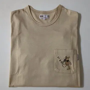 DAKS LONDON 곰 자수 긴팔 티셔츠 여성용 M 사이즈