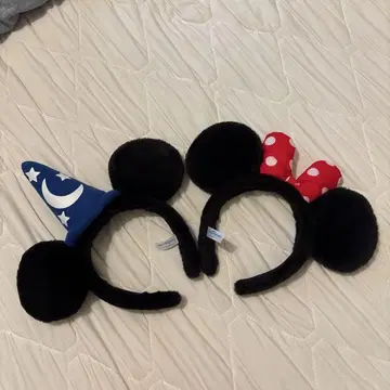 미키 미니 귀 머리띠 세트
