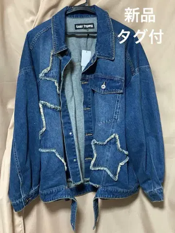Candy Stripper 인디고 데님 자켓 F