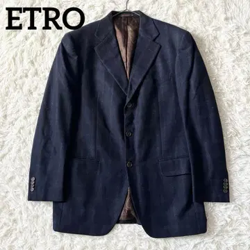 ETRO 에트로 남성용 체크 테일러드 자켓 안감 페이즐리