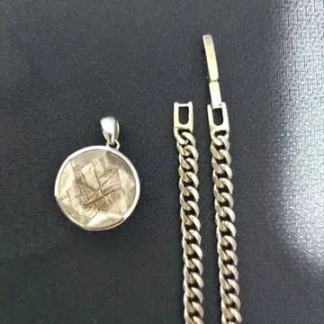 기베온 운석 목걸이 50cm 육각형 리버서블