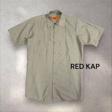 USA 제작 RED KAP 워크 셔츠 반팔 베이지