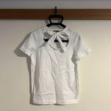 soduk ribbon tie Tshirt 화이트